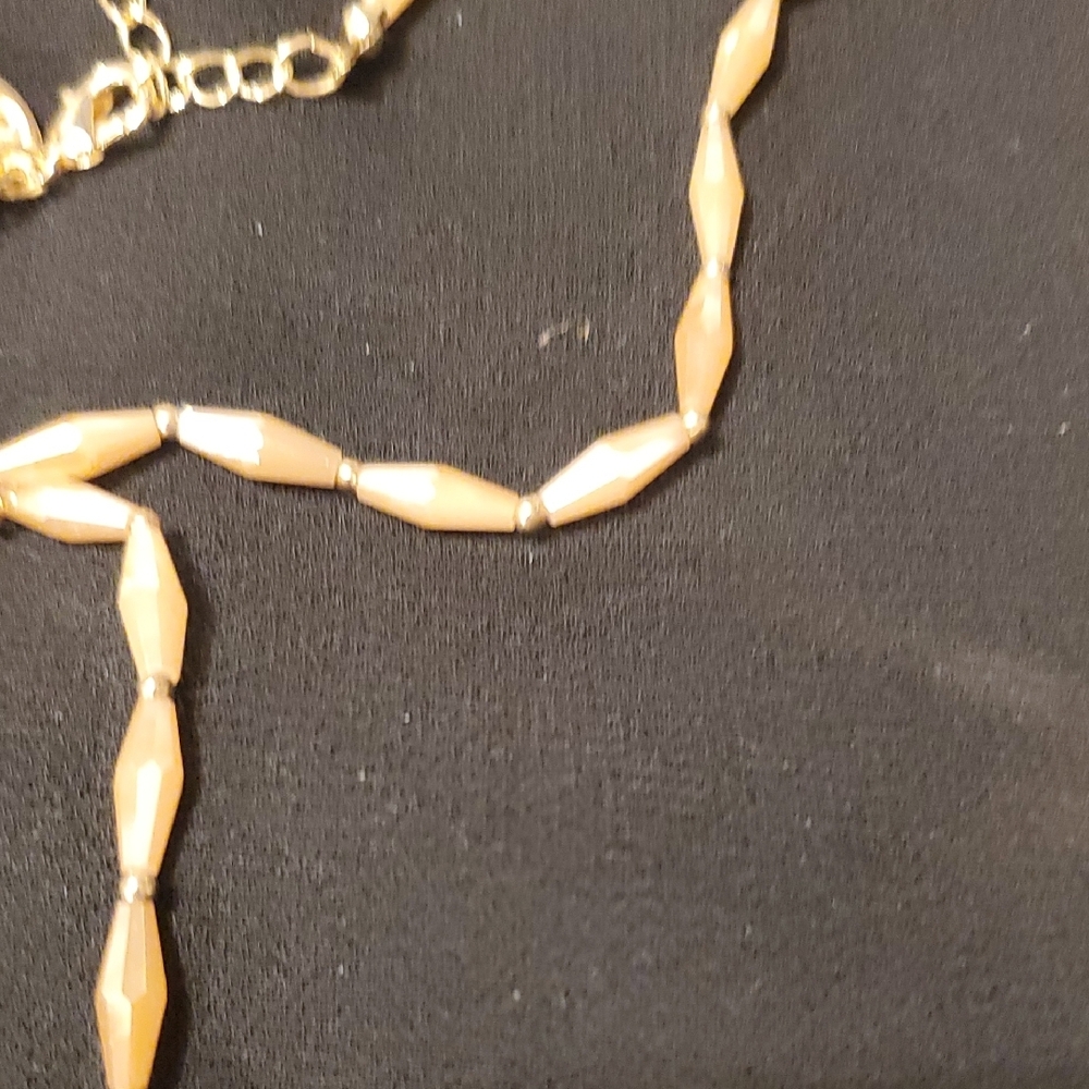 Charming Charlie Gold Tassel Necklace - Picture 3 of 4